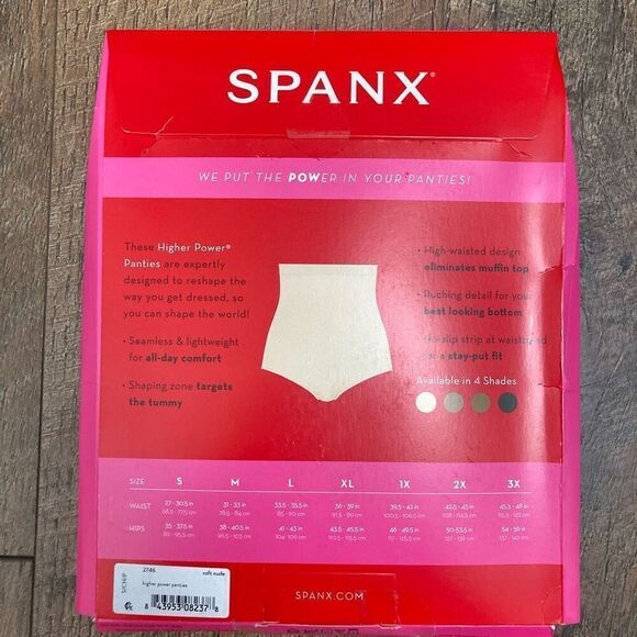 SPANX Higher Power Panties High Waisted Shaper Brief in Soft Nude Women’s S - Picture 2 of 6